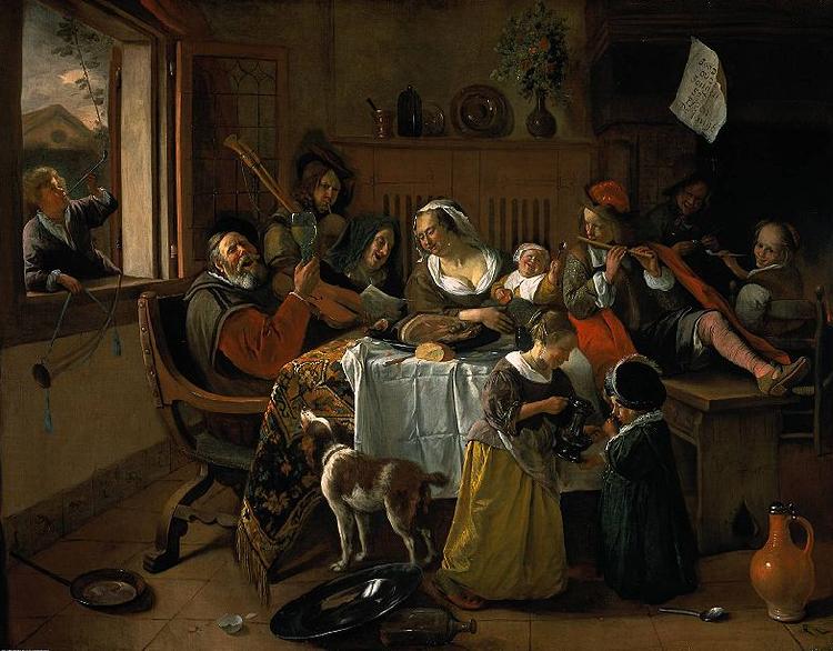 Jan Steen merry family